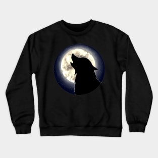 Wolf and Moon Crewneck Sweatshirt